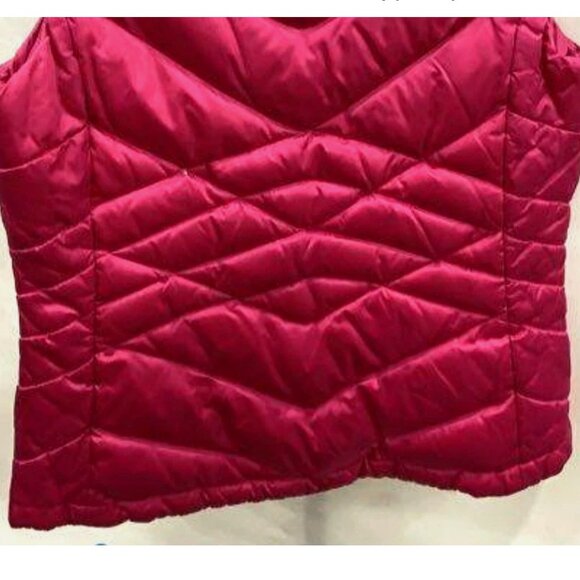 The North Face Aconcagua 550 Goose Down Puffer Vest Medium Fuchsia Salmon Pink - Picture 8 of 10